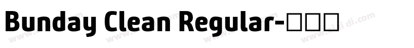 Bunday Clean Regular字体转换